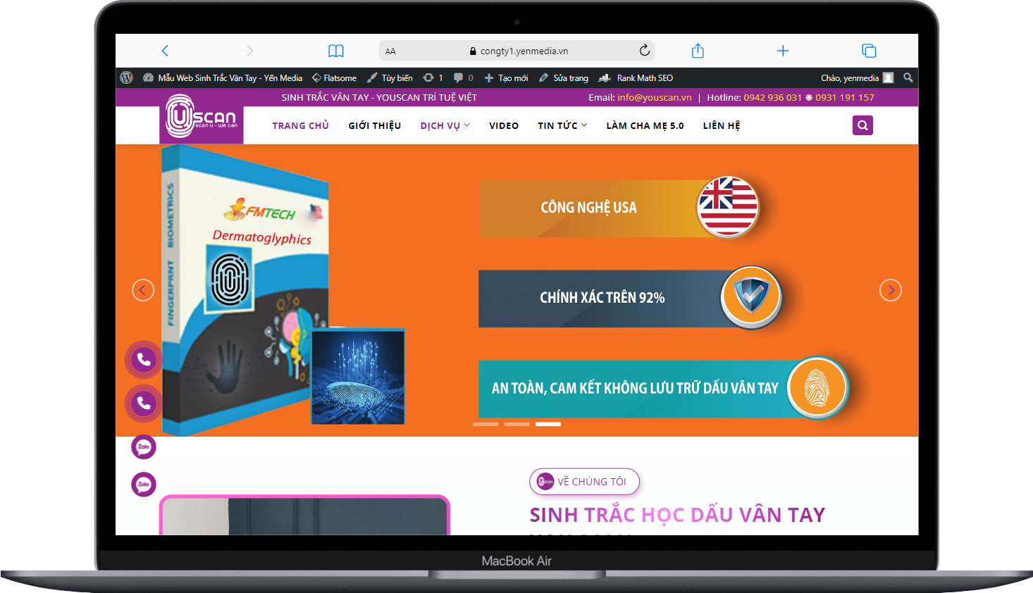 Mẫu Website giới thiệu Công ty số 1