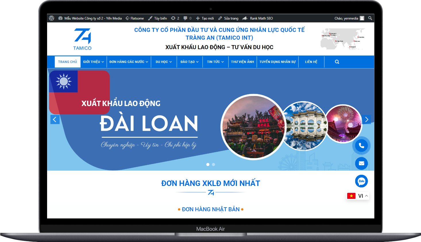 Mẫu Website giới thiệu Công ty số 2