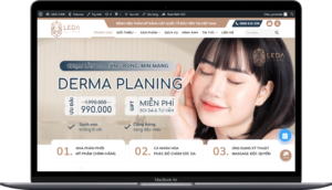 Mẫu Website Công ty Spa